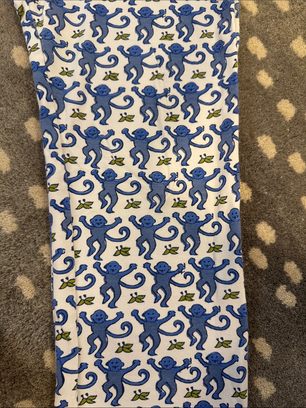 Roller Rabbit Blue Monkey Pajama Set - Picture 6 of 6